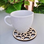 Leseni podstavki za pijačo Čipka - komplet